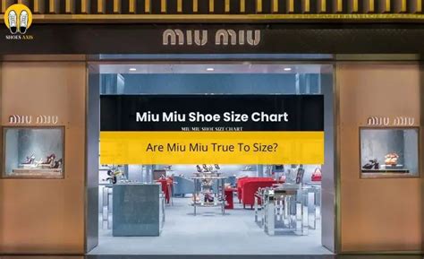 miu miu sizing chart|miu michu shoes.